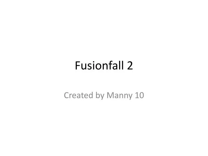 fusionfall 2