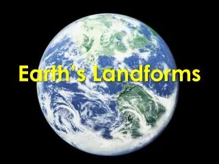 earth s landforms
