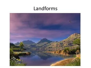 landforms
