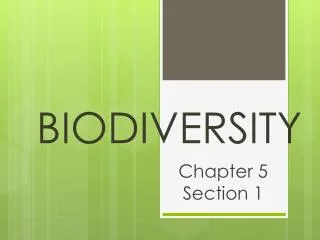 BIODIVERSITY