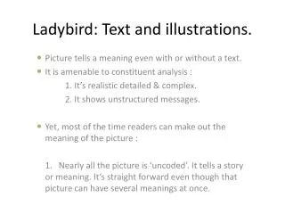Ladybird: Text and illustrations.