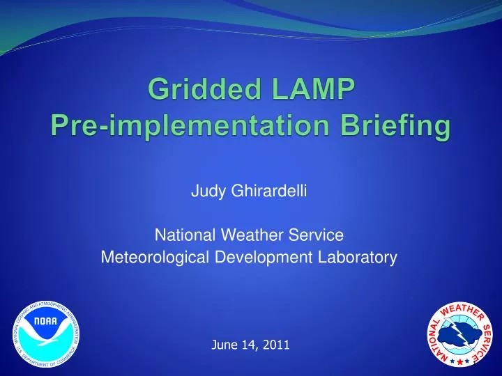 gridded lamp pre implementation briefing