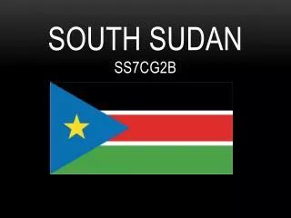 South Sudan SS7CG2B
