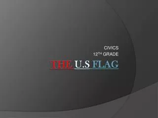 THE U.S FLAG