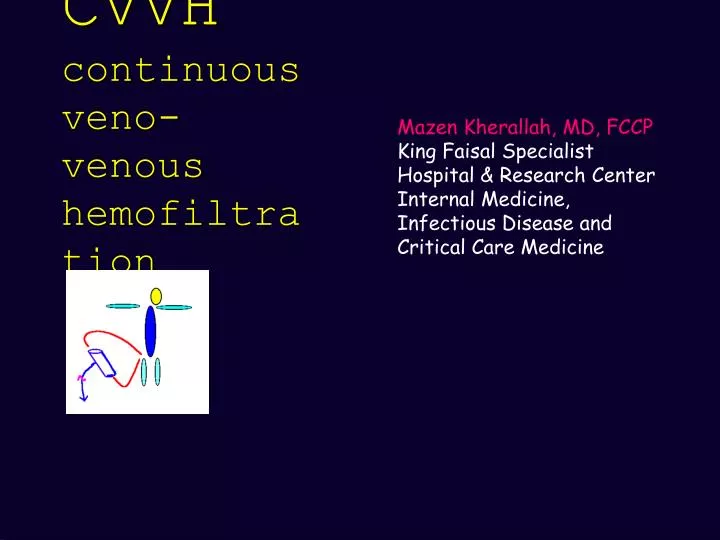 cvvh continuous veno venous hemofiltration