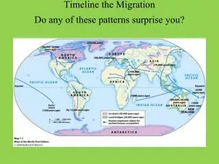 Timeline the Migration Do any of these patterns surprise you?