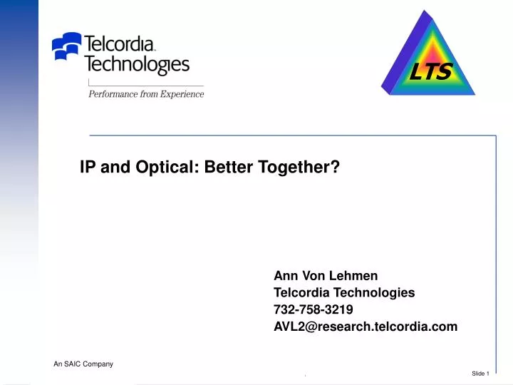 ip and optical better together
