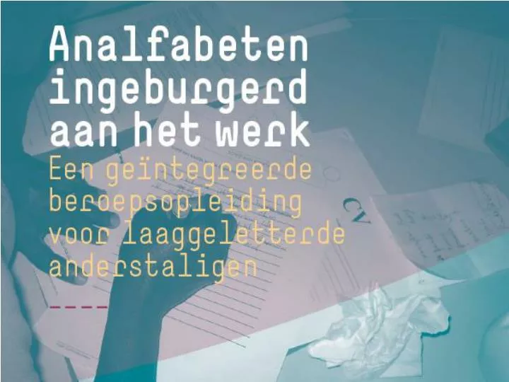 analfabeten ingeburgerd aan het werk