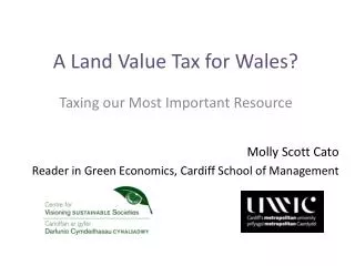 A Land Value Tax for Wales?