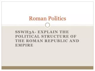 roman politics