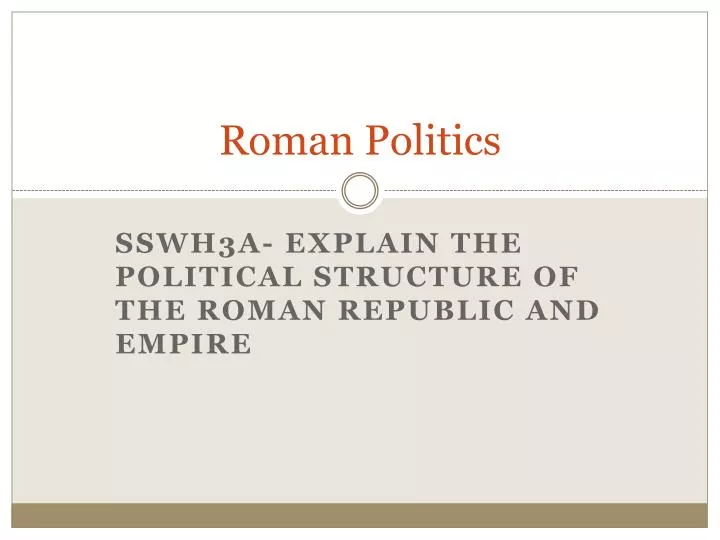 roman politics