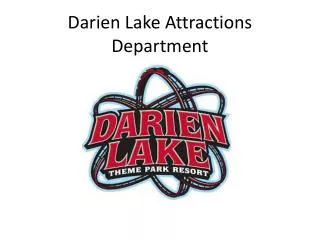 darien lake attractions department
