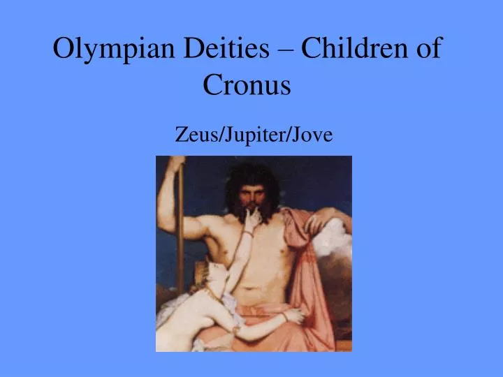 olympian deities children of cronus
