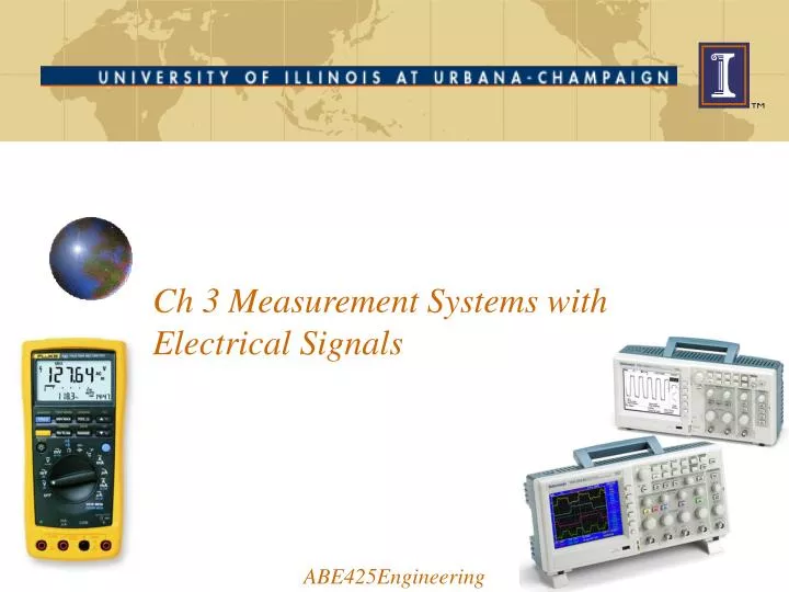 ch 3 measurement systems with electrical signals