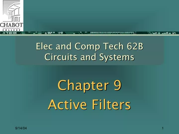 elec and comp tech 62b circuits and systems