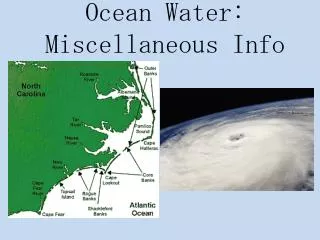 Ocean Water: Miscellaneous Info