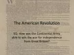 The American Revolution - slide 1