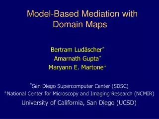 Model-Based Mediation with Domain Maps