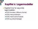 Kapittel 6: Lagermodeller - slide 1
