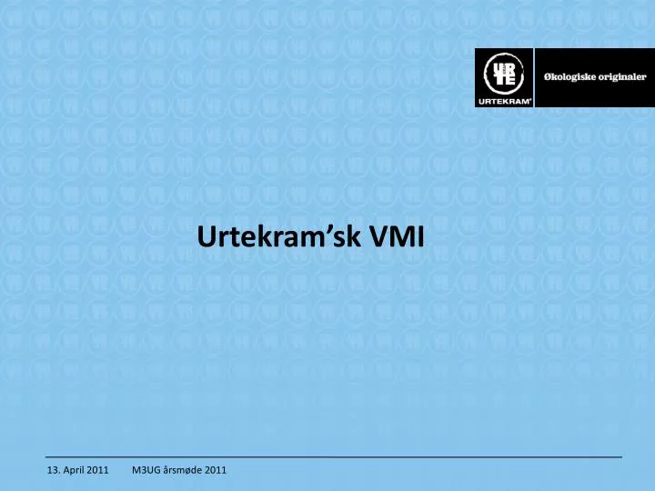 urtekram sk vmi