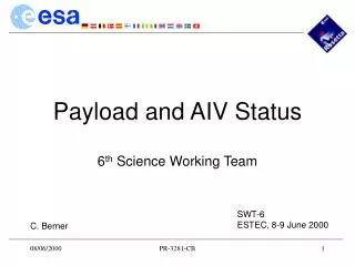 Payload and AIV Status