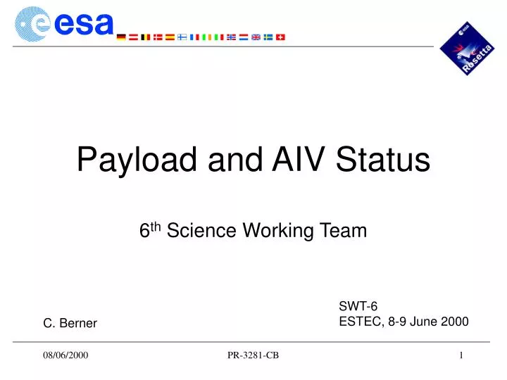 payload and aiv status