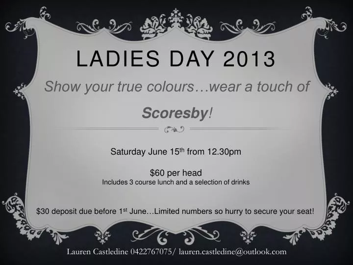 ladies day 2013