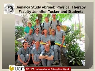 Jamaica Study Abroad: Physical Therapy Faculty Jennifer Tucker and Students