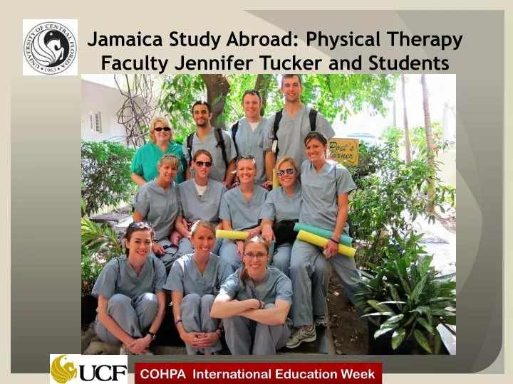 jamaica study abroad physical therapy faculty jennifer tucker and students