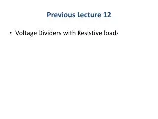 previous lecture 12