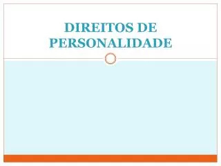 direitos de personalidade