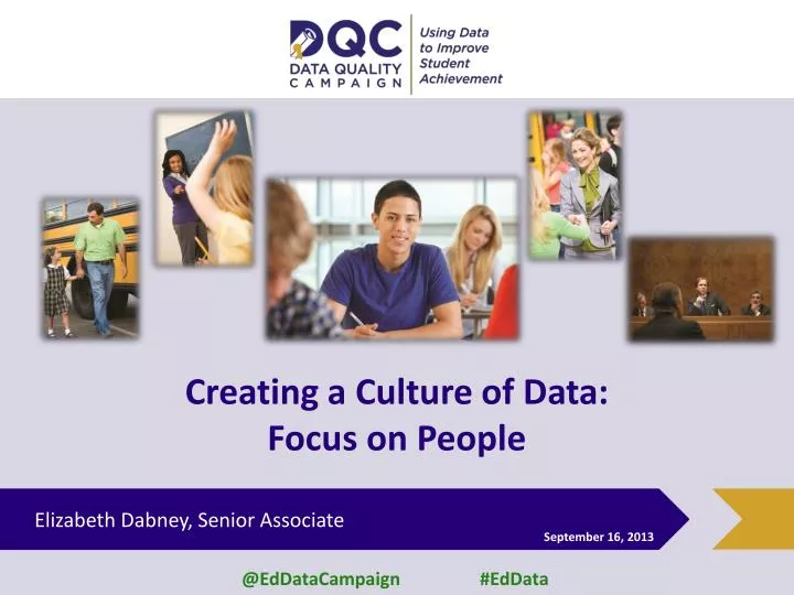 creating a culture of data focus on people