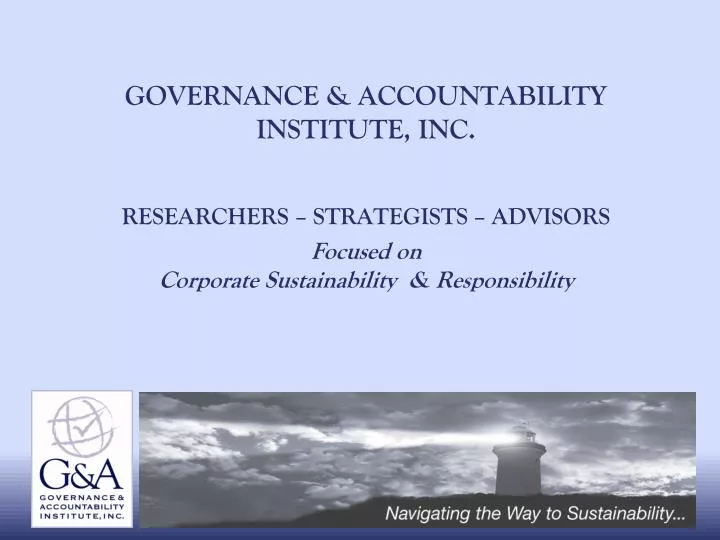 governance accountability institute inc