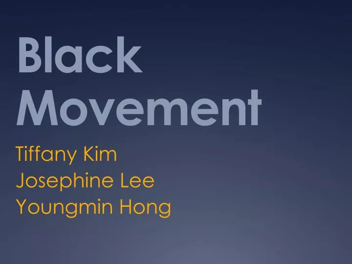 black movement