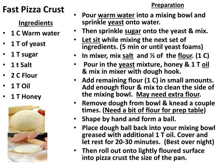 fast pizza crust