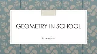 geometry in school