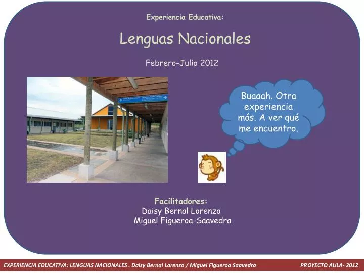 experiencia educativa lenguas nacionales