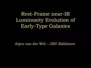 Rest-Frame near-IR Luminosity Evolution of Early-Type Galaxies