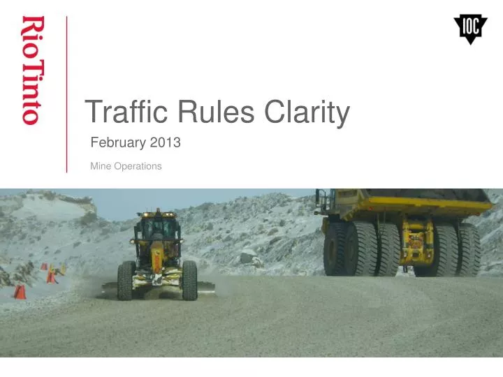 traffic rules clarity