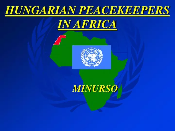hungarian peacekeepers in africa