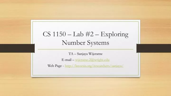 cs 1150 lab 2 exploring number systems