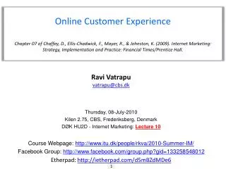 Online Customer Experience