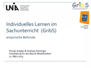 Individuelles Lernen im Sachunterricht (GribS)