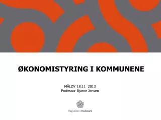 konomistyring i kommunene