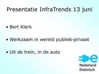 presentatie infratrends 13 juni