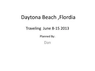 daytona beach flordia