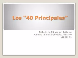 los 40 principales