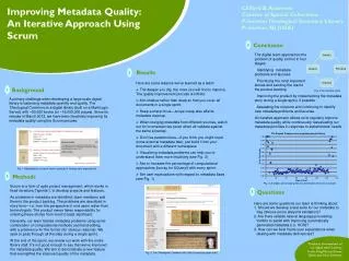 Improving Metadata Quality: An Iterative Approach Using Scrum