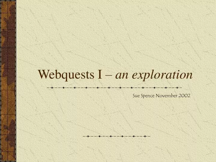 webquests i an exploration