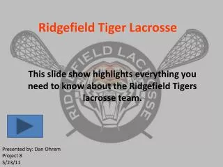 Ridgefield Tiger Lacrosse